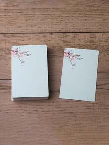 20pcs/60pcs Vintage Floral Blank Note Cards, Thick Square DIY Graffiti Paper For Sketching, Handwritten Messages And Greetings - A - View 5