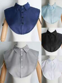 4/2/1 Detachable Fake Collar, Unisex, Business Casual Style, Suitable For Layering With Sweaters And Shirts, Halloween - Multicolor - View 8