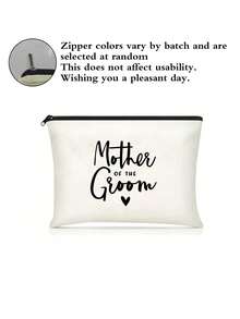 The Canvas Co. Bride's Mother Wedding Makeup Bag, Bridesmaid Gift And Travel Cosmetic Organizer - Multicolor - View 16