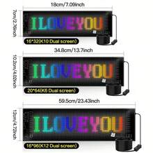 1 Set Flexible LED Windshield Display Screen For Car, Dynamic Flashing Demon Eye Effect, APP Control, USB Powered, Customizable Special Effects, No Battery Required - A - View 5