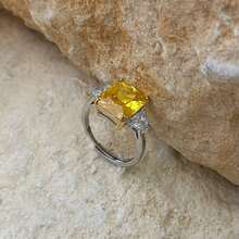VKHK 1pc Elegant Sparkling Zirconia Decorated Ring Suitable For Women's Daily Wear And Wedding Gift - Diamond Ring - View 3
