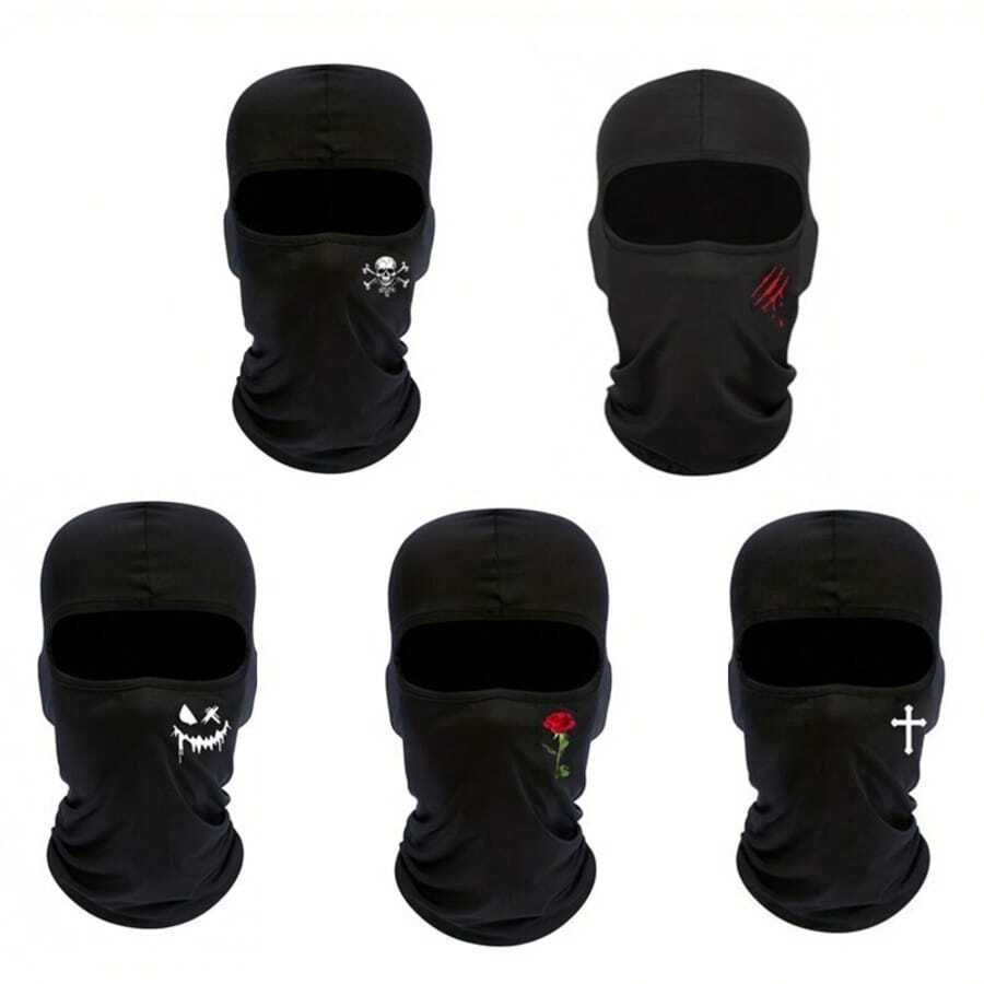 1 buah Masker Wajah Bermotif Fashion Bernapas dari Sutra Es, Penutup Leher Serbaguna untuk Bersepeda, Cocok untuk Musim Semi/Panas, Penting untuk Bersepeda, Lari di Luar Ruangan, Tersedia Berbagai Gaya - MultiWarna - View 1
