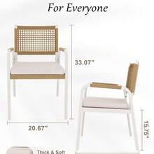 Patio Lounge Chair & Swing Chair - 4 Pieces/box - View 2