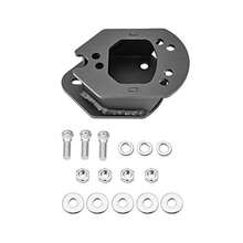 WSays 2" out 1.5 Up Spare Tire Carrier Spacer Compatible with Jeep  JK TJ YJ 1987-2018 Black - A - Ver 2