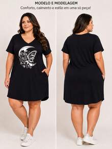 Plus Size Dresses - LUNA PLATA - Ver 1
