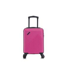 20" Hardside ABS Diamond-Textured Carry-On Spinner Luggage With TSA Lock, Lightweight Travel Suitcase For Business Trips & Vacations - Rusty Rose - View 1