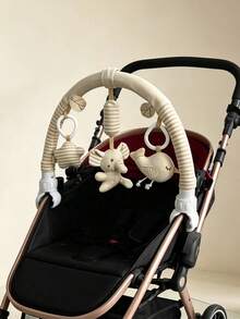BBSKY 1 buah Boneka Lengkung Kereta Bayi dengan Bunyi Berderit, Boneka Plush Sensori Lonceng Angin yang Dapat Dilepas, Boneka Jepit Kereta Bayi yang Dapat Diputar dan Disesuaikan, Cocok Sebagai Hadiah untuk Bayi Baru Lahir - MultiWarna - View 8