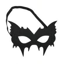 1 pièce Masque de demi-visage d'Halloween, Masque d'œil de chauve-souris pour fête d'Halloween, Cosplay d'anime & de film - A - Voir 10