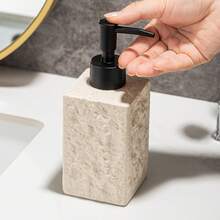 Ceramic Press Lotion Dispenser Bottle, Bathroom Vanity Soap Dispenser For Shampoo, Conditioner & Body Wash. Ideal For Hotels, Kitchens And Shower Rooms, Wabi-Sabi Aesthetic Decor, Essential Refill Storage Container For Household Use - Multicolor - View 13