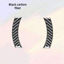 TRTY 2pcs New Upgraded Carbon Fiber Decorative Trim Stickers, Console Navigation Frame Decor, Mini F Chassis Car Interior Accessories, Suitable For MiniF54 F55 F56 F60 Interior Accessories, Also Suitable As Gifts - Mini Navigation Stickers - View 13