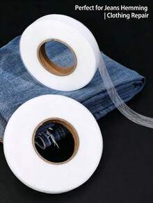 1件 DIY 嵌入式黏著襯裡 雙面膠網膜 熱熔膠雙面黏著不織布襯裡 服飾配件 - 白色 - 查看 2