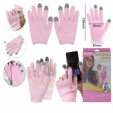 Par de Luvas Hidratante em Gel Para Mãos Rachadas Ressecadas Esfoliante Hidratação 19x13cm - D.K.L - Multicolorido - Visão 1