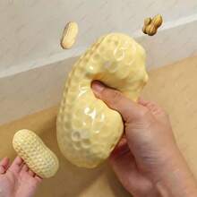 Tachimi 1 pieza Juguete antiestrés suave con forma de cacahuete, juguetes antiestrés con formas creativas, regalos perfectos para cumpleaños, festivales y reuniones familiares, juguete antiestrés de silicona con forma de cacahuete para adultos para aliviar la ansiedad, figuras de anime, juguetes sensoriales - Multicolor - Ver 4