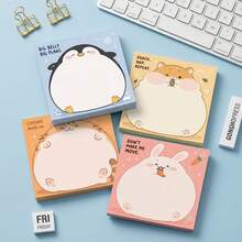 5 Packs 250 Sheets Cute Pet Animal Sticky Notes, Japanese Style Cat Dog Rabbit Penguin Self-Adhesive Blank Memo Pads, Desktop Reminder Notes, School Office Home Stationery Supplies - 75 X 75 mm - View 7