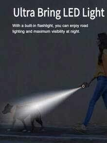 1 buah Tali Anjing Otomatis yang Dapat Ditarik, Tali Otomatis yang Dapat Ditarik dengan Cahaya, Perlengkapan Penting untuk Jalan-jalan Malam Hari Bersama Anjing, Desain Lampu Ganda, Panjang 3 Meter Warna Macaron, Perlengkapan Anjing. Cocok untuk Anjing Kecil dan Sedang. - MultiWarna - View 5