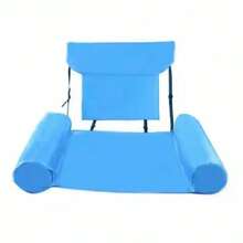 Foldable Floating Water Hammock Inflatable Lounge Chair, Inflatable Pool Mat, Floating Lounge Bed, Swimming Air Mattress, Pool Accessories, Beach Essential - Multicolor - View 15