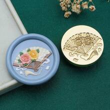 Chinese Garden Series 3D Embossed Wax Seal Stamp Copper Head 1pc - Perfect For Love Letters, Invitations, Holiday Cards, Journals, Scrapbooking, DIY Crafts - Chinese Courtyard Series Stamp/1Pcs - View 10