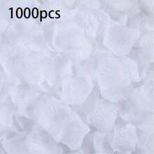 1000/100 Pcs Romantic Red Rose Petals - Decorative Swags For Wedding And Valentine's Day - Artificial Flowers For Party, Event, And Home Decoration - Multicolor - View 9