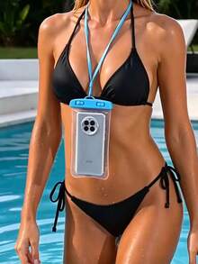 Waterproof Phone Pouch Transparent Sealable Touchscreen Operation Full Coverage Portable Phone Case For Swimming/Surfing Multiple Colors Available - Multicolor - View 3
