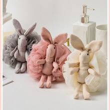 Wish Rabbit Bath Scrubbing Towel Home Use Bath Sponge Ball Exfoliating Scrubbing Tool Cartoon Bath Flower - Multicolor - View 4