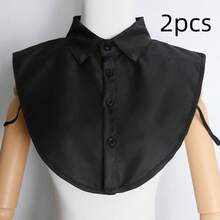 4/2/1 Detachable Fake Collar, Unisex, Business Casual Style, Suitable For Layering With Sweaters And Shirts, Halloween - Multicolor - View 11