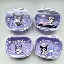 Kotak Bento Sanrio Kulomi yang Lucu, Kotak Bento Ringan untuk Camilan Buah dan Dim Sum, Kotak Makan Siang Ringan untuk Pelajar, Kotak Bento Kartun - MultiWarna - View 9