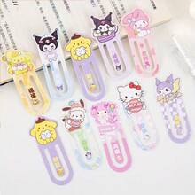 15pcs/Set Sanrio Random My Melody And Hello Kitty Bookmarks, Small Hollow Insert-Style Bookmarks, Perfect Choice For Christmas And New Year Gifts - Multicolor - View 4