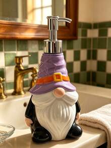 Santa Gnome Soap Dispenser, Resin Liquid Lotion Pump Bottle, Decorative Hand Soap Container, Ideal For Bathroom Counter & Kitchen Sink, Xmas Home Decor, Unique Christmas Housewarming Gift, Halloween Soap Dispenser, Bathroom Decor 2026 - New Arrival - View 5
