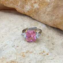 VKHK 1pc Elegant Sparkling Zirconia Decorated Ring Suitable For Women's Daily Wear And Wedding Gift - Diamond Ring - View 4