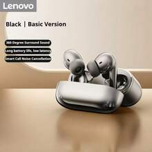 Lenovo -5.4 Bluetooth Earphones: In-Ear Noise Cancellation, Low Latency, HD Calls, Stereo Sound, Compatible With Multiple Devices. - View 14