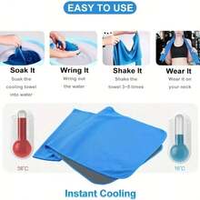 Cooling Towels For Neck And Face, Soft And Breathable Cooling Towels, Suitable For Yoga, Sports, Running, Gym, Training, Camping, Fitness - Multicolor - View 7