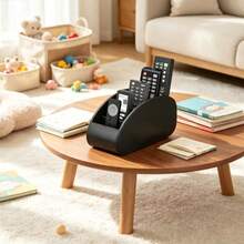 1pc Multi-Compartment Remote Control Storage Box - Multifunctional Desktop Tray, Suitable For TV/Remote Control, Stationery, Glasses, Cosmetics And Small Items; Space-Saving Bedside Storage Box, Suitable For Home And Office Use, Also Perfect For Father's Day, Mother's Day, Halloween, Christmas, Party, Birthday And Other Holiday Gifts. - Multicolor - View 3