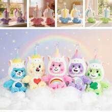 Care Bears 20cm獨角獸絨毛吸盤裝飾品，萬聖節美學懸掛裝飾，適用車內、牆面、窗戶，柔軟填充節日禮物 - 彩色 - 查看 3