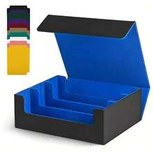 New Color Trading Card Storage Box 1800+ PU Leather Commander Card Box Magnetic Closure Magic Game Card Organizer Birthday Party Holiday Gift - Multicolor - View 6