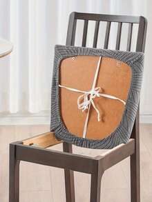 4/6pcs Set Jacquard T-Shaped Striped Plaid Elastic Table & Chair Covers, Suitable For Home, Hotel, Restaurant, All Seasons - Multicolor - View 6
