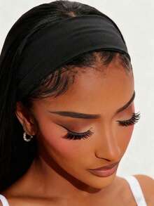 4 piezas de diademas deportivas de unicolor, diademas de unicolor clásicas adecuadas para yoga diario, fitness o momentos ocupados para fijar el cabello - Adecuadas para mujeres - Multicolor - Ver 4