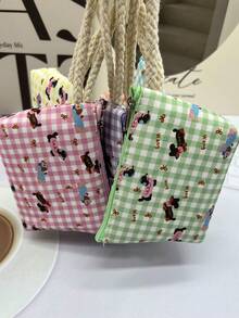 XD 12pcs/6pcs/3pcs/1pc Fashion Mini Dachshund Print Children's Coin Purse, With Keychain For Hanging, Multi-Use Storage Bag For Keys, Data Cables, Coins, Rings, Also Can Be Used As Makeup Bag, Sanitary Napkin Storage Bag, Back To School Storage Pouch - Dachshund - View 6