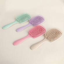 Square Hairbrush For Wet And Dry Hair, Detangling Comb With Gentle Bristles, Scalp Massage And Hair Smoothing Tool, Back To School Hair, Travel Essentials Christmas Gift - Multicolor - View 7
