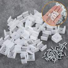 100 Paquete De Grapas Para Manguera Neón 10mm - A - Ver 4