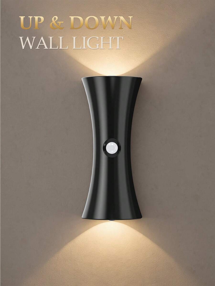 1/2/4pcs Lampu Malam Sensor Gerak LED Lampu Dinding Perekat Magnetik Nirkabel 3 Mode Pencahayaan Mode Malam Otomatis Tidak Perlu Pengeboran Cocok Untuk Lorong Kamar Tidur