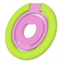 1PC Colorblock Magnetic Phone Ring Holder, Compatible With MagSafe, 360° Rotating Magnetic Phone Grip Stand, Double-Sided Magnetic Finger Ring With Kickstand, Compatible With Iphone Air 17, 16, 16e, 15, 14, 13, 12 Pro Max - Multicolor - View 7
