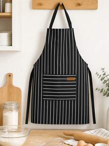 Adjustable Bib Apron With 2 Pockets, Chef Cooking Kitchen Restaurant Apron, Unisex, Suitable For Cooking And Baking, Functional Design, Suitable For Women, Practical Kitchen Wear, Suitable For Home Cooks, BBQ Enthusiasts And Crafters - Multicolor - View 6