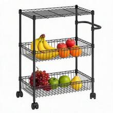 Kselythan Mobile Storage Islands - Black - View 1