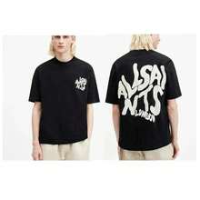 Maglietta con stampa grafica Twisted Letters Art Brand 100% cotone per uomo e donna, streetwear estivo - 5 - Visualizzare 2