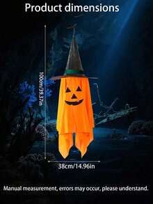 Halloween Hanging Pumpkin Decor - Set Of Hanging Pumpkin And Ghost Decorations, Spooky And Scary Pumpkin Ghost Decor, Suitable For Indoor And Outdoor Hanging Decorations For Garden, Yard, Window, Entrance - View 5
