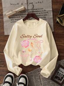 Set 3 buah Kaos Lengan Panjang Bermotif untuk Anak Perempuan Remaja, Cocok untuk Atasan Musim Gugur/Dingin Anak Perempuan, Pakaian Anak Sekolah, Cocok untuk Pakaian Luar dan Lapisan. - MultiWarna - View 4
