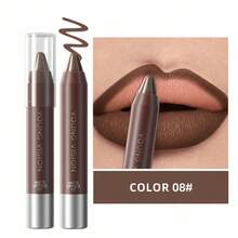YOUNG VISION 1pc Matte Chocolate Scented Waterproof Lip Liner, Precise Lip Contour For Daily, Festivals, Parties, Stage Makeup - Multicolor - View 15