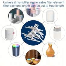 10/30/65pcs Humidifier Wicks, Humidifier Replacement Filter Cartridges/Cotton Sticks, Replacement Filter Elements With Sponge Core, Suitable For Home/Office/Car, Compatible With Most Humidifiers And Aroma Diffusers, Home Humidifier Replacement Cartridges - one-size - View 10