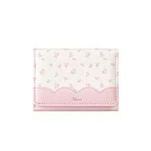 XD Minimalist Ins Style Sweet Short Multi-Function Pink Floral Wallet Coin Purse Card Holder, Mini Kids Wallet, Washable - Multiple Colors Available. Perfect Gift For Friends - Multicolor - View 10