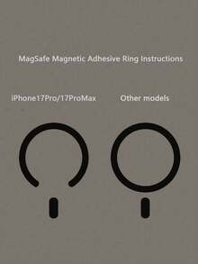 奢華 MagSafe 磁吸手機殼，相容 iPhone 17 Pro Max、17 Pro、17 Air、16、15、14、13、12、11 Pro Max Plus，附支架與玻璃鏡頭保護蓋，防震保護殼 - 黑色 - 查看 5